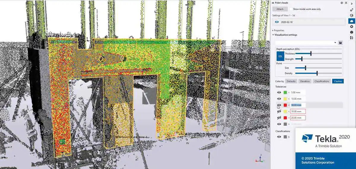 Tekla Structures 2020 Point Clouds