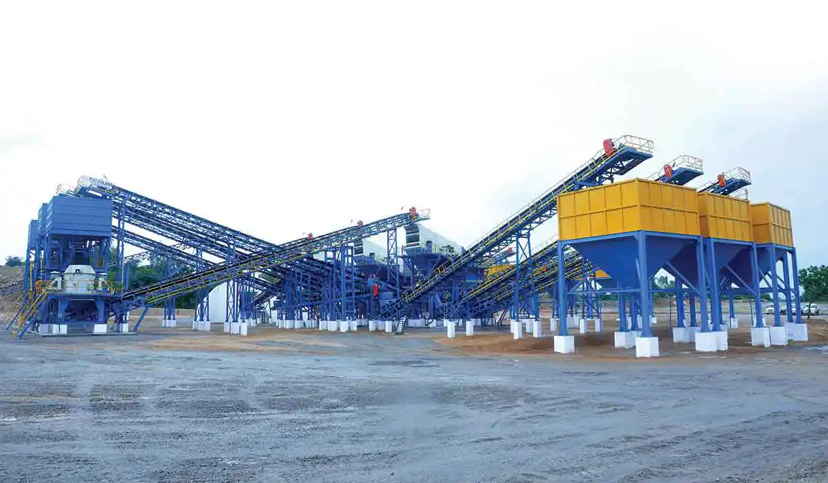 Puzzolana 300TPH 4 Stage Aggregate Crushing Plant