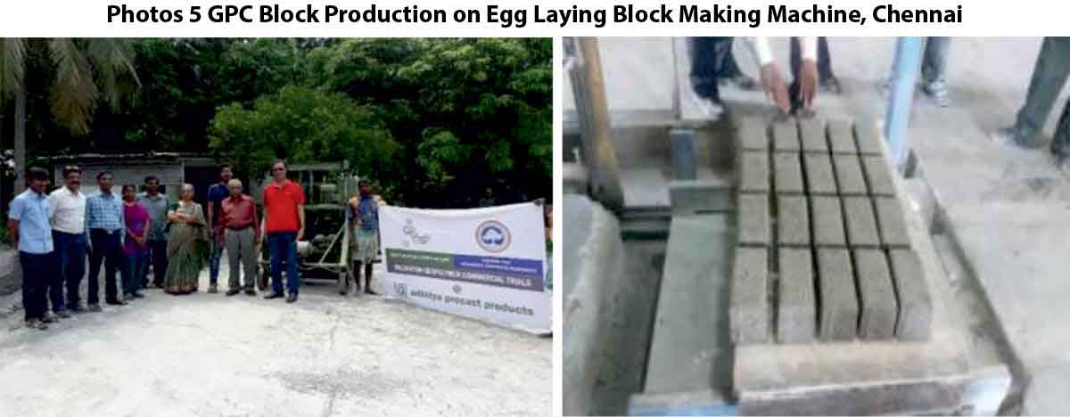 GPC Block Production on Egg Laying Block Making Machine, Chennai