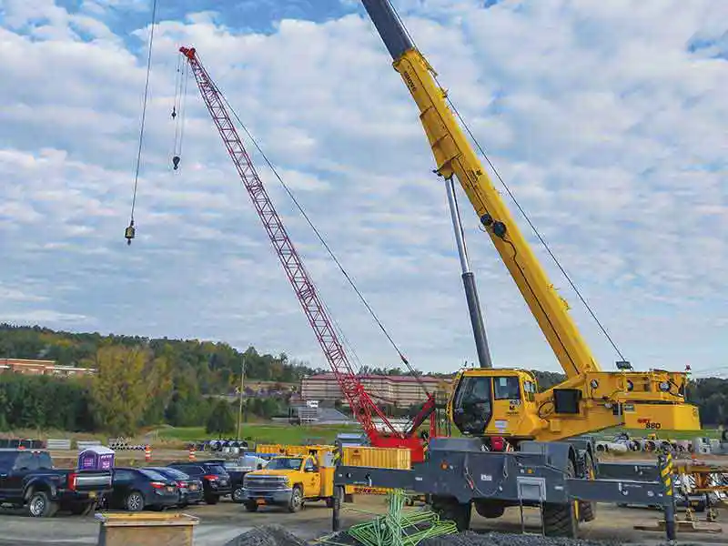 Yonkers Contracting Company boosts job site efficiency with Grove GRT880 on New York Route 17 road project