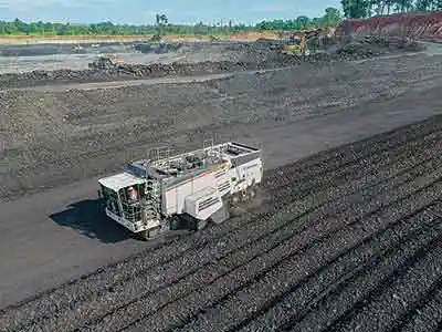 WIRTGEN 220 SM Surface Miner Delivers Maximum Performance in Soft Rock