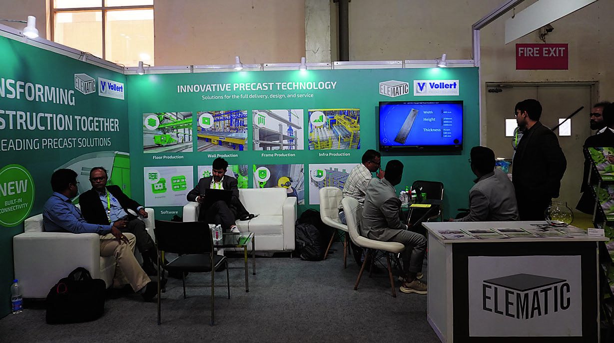 Elematic display at bauma CONEXPO INDIA 2026