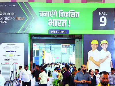 Visitors entering bauma CONEXPO INDIA 2026