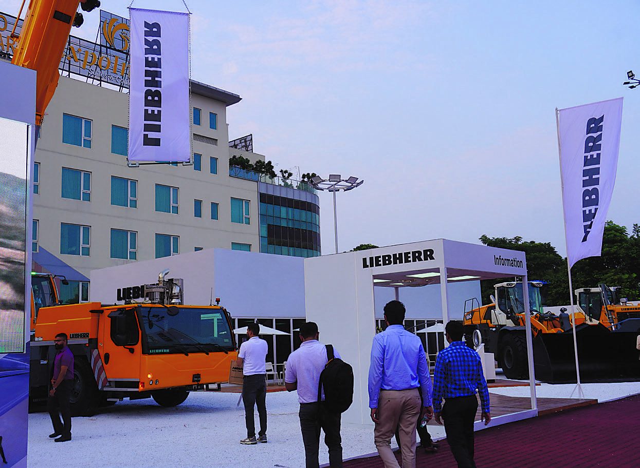 Liebherr display at bauma CONEXPO INDIA 2026