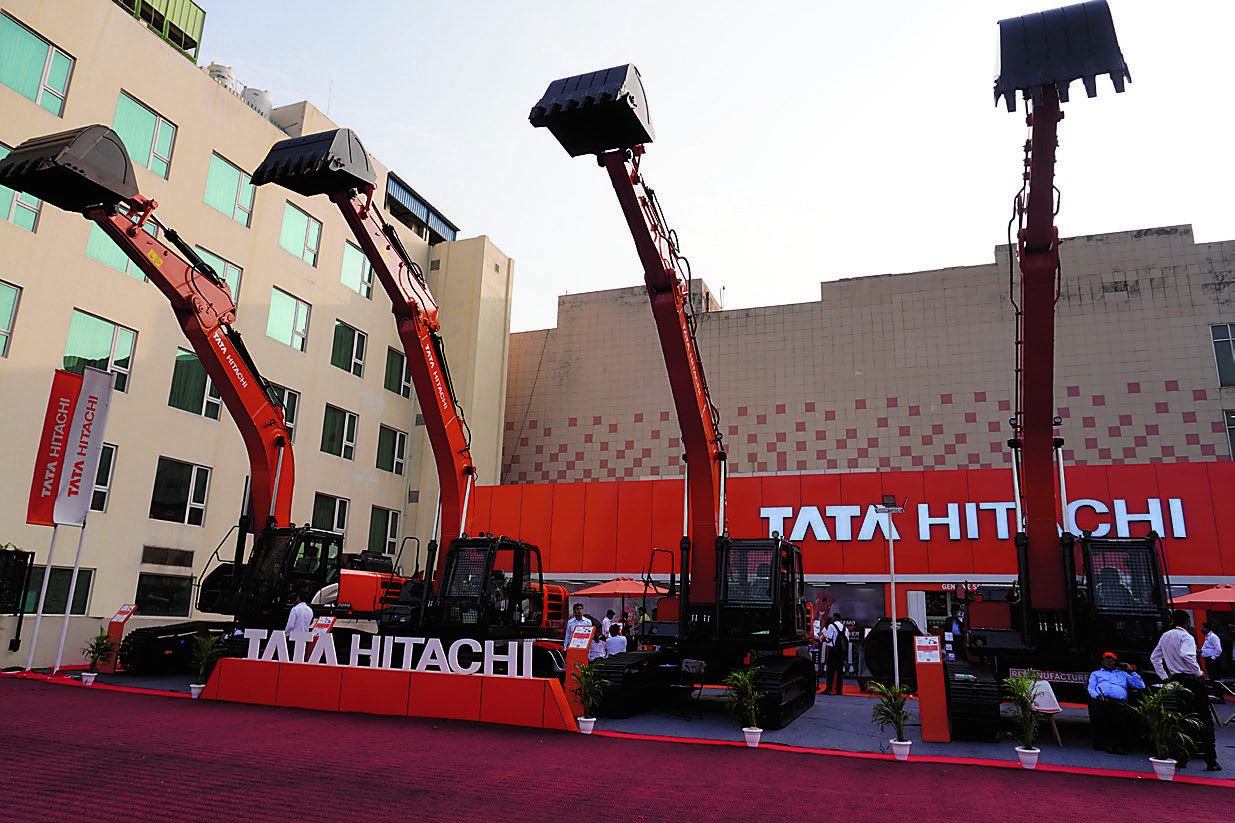 Tata hitachi display at bauma CONEXPO INDIA 2026