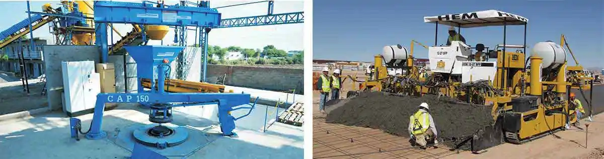 Slip Form Concrete Road Paver