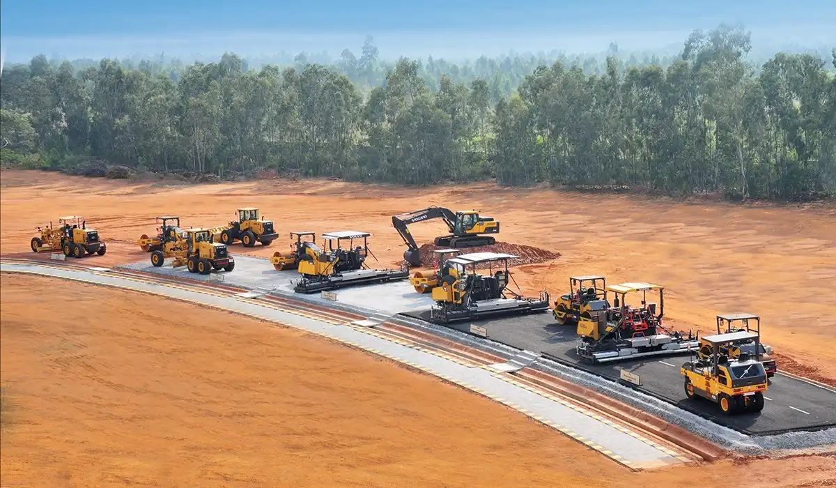 Volvo CE Volvo CE strives to set new benchmarks in construction equipment