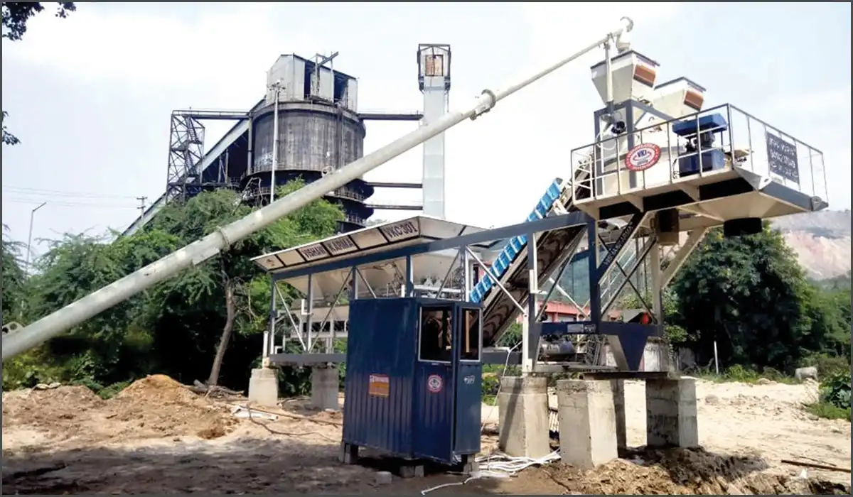 Vishawkarma Group Automatic Mobile Concrete Batching & Mixing Plant