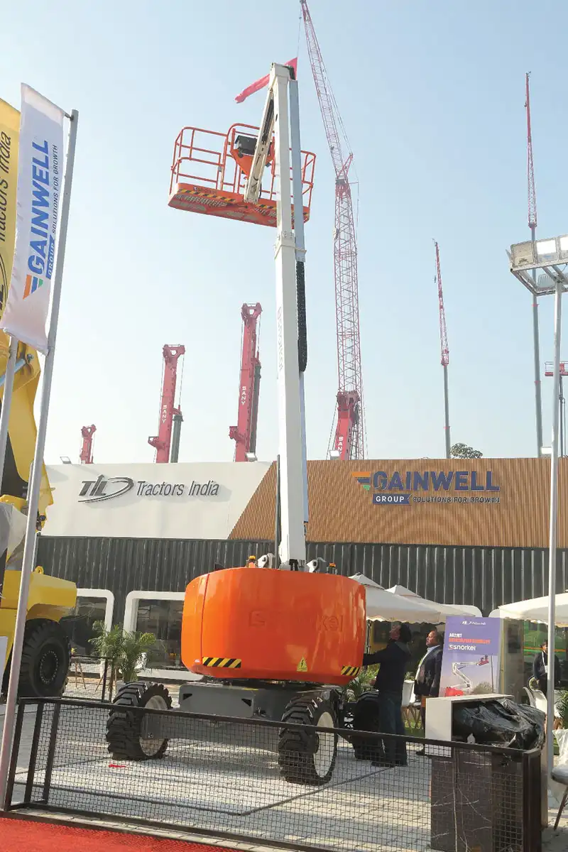 The Snorkel A62JRT articulating boom lift
