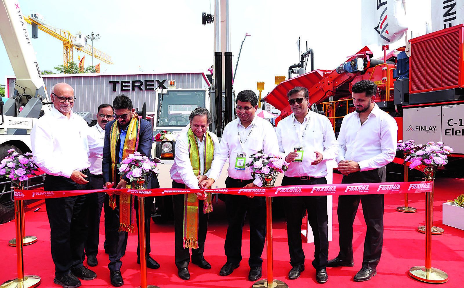Terex India equipment launch at bauma CONEXPO INDIA