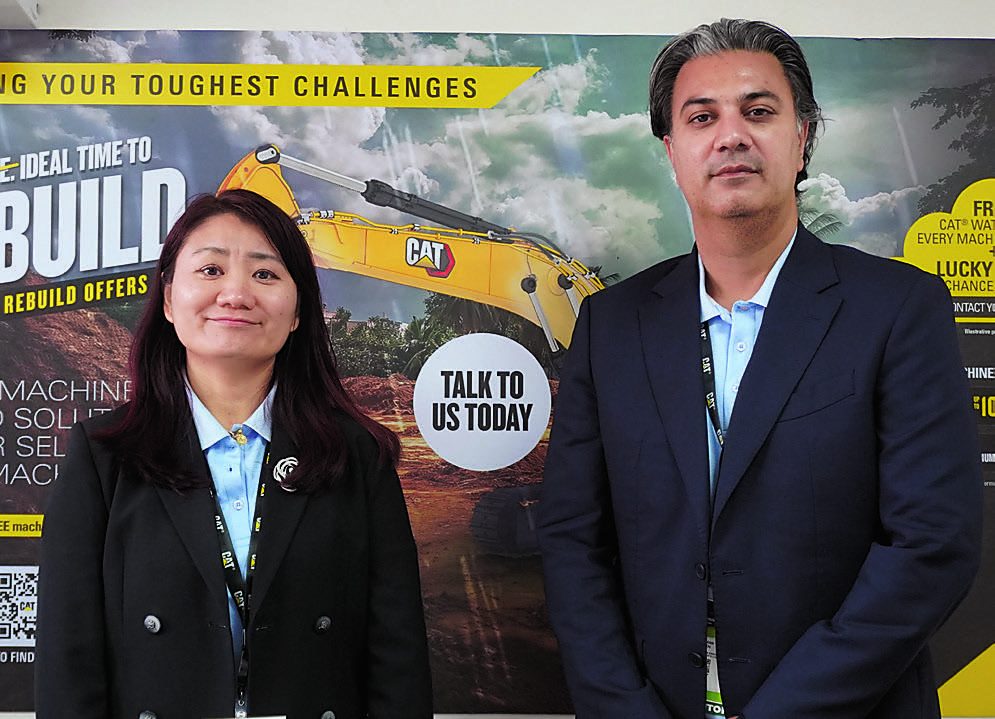 Nicole Li and Gurman Reen of Caterpillar