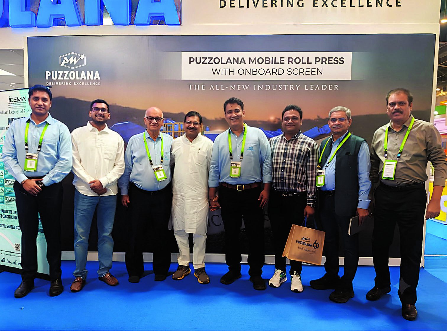 Puzzolana team at the exhibition
