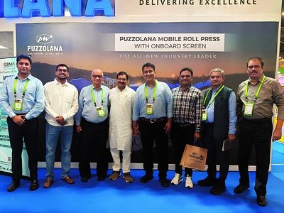 Puzzolana team at the exhibition