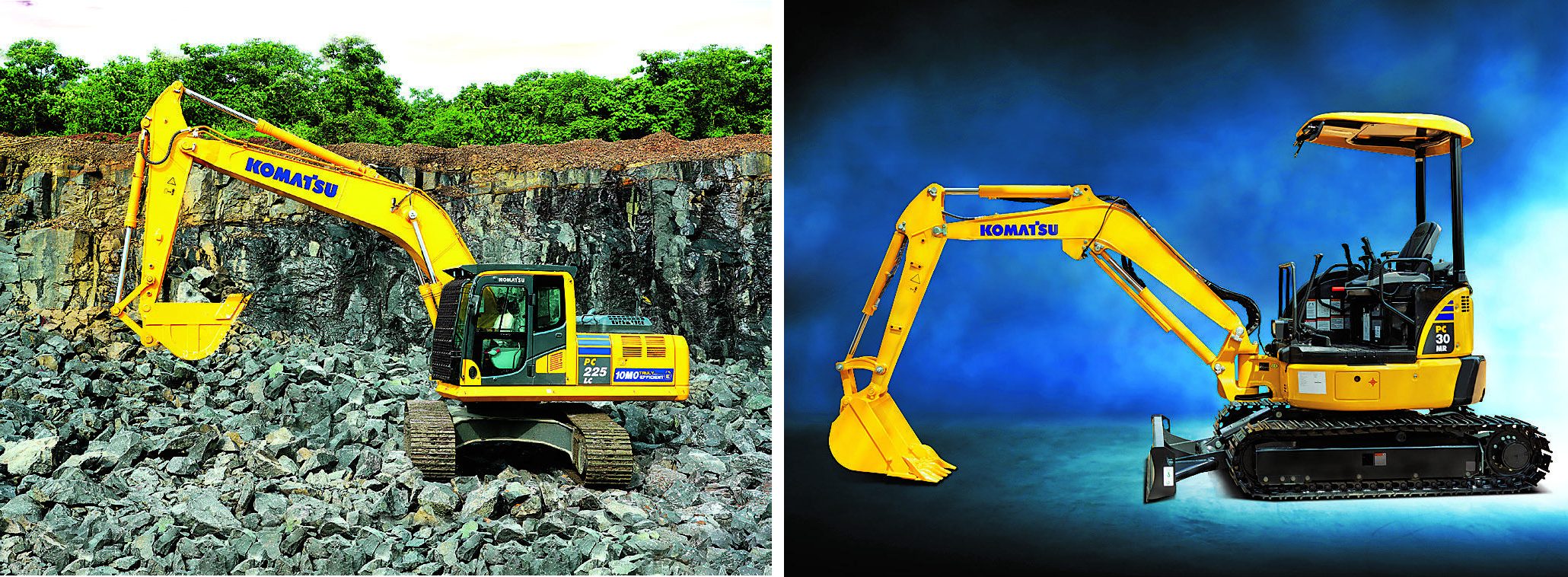 Komatsu construction excavators