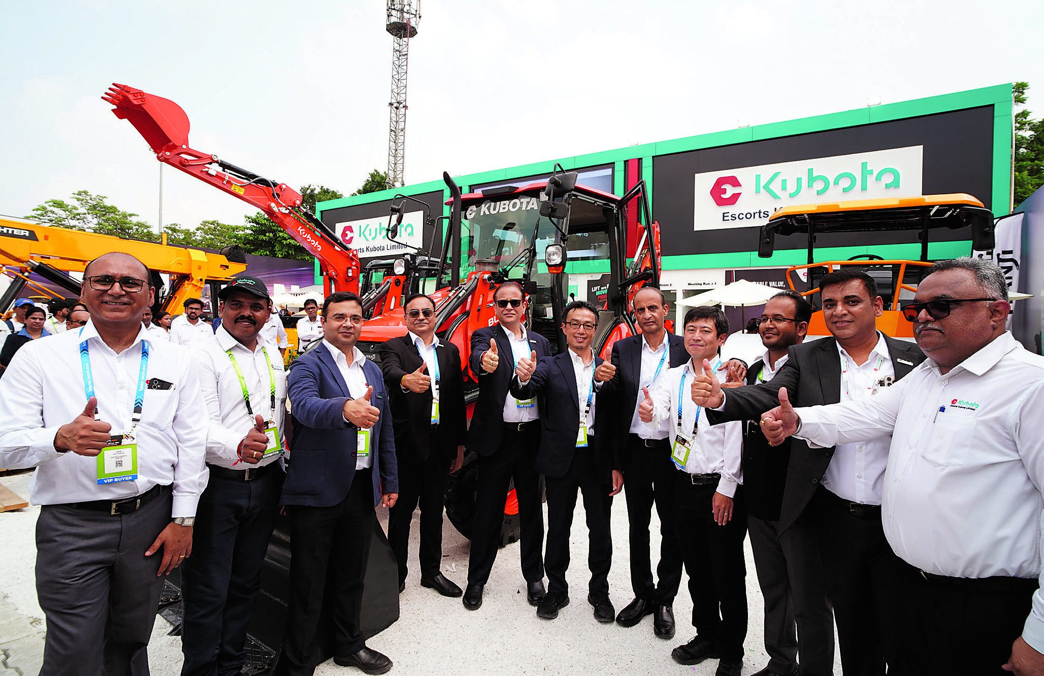 Escorts Kubota backhoe loader launch