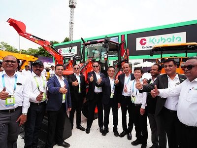 Escorts Kubota backhoe loader launch