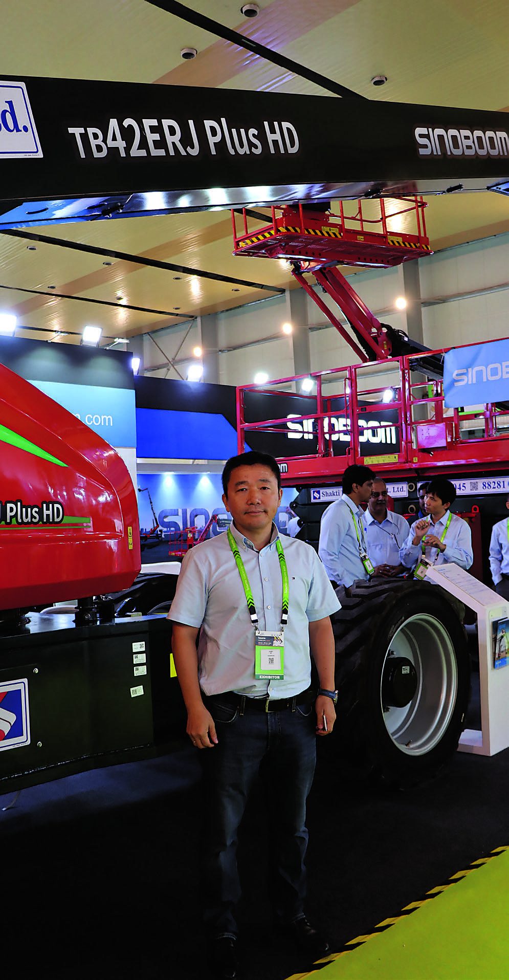 Dawei He at the Sinoboom exhibition