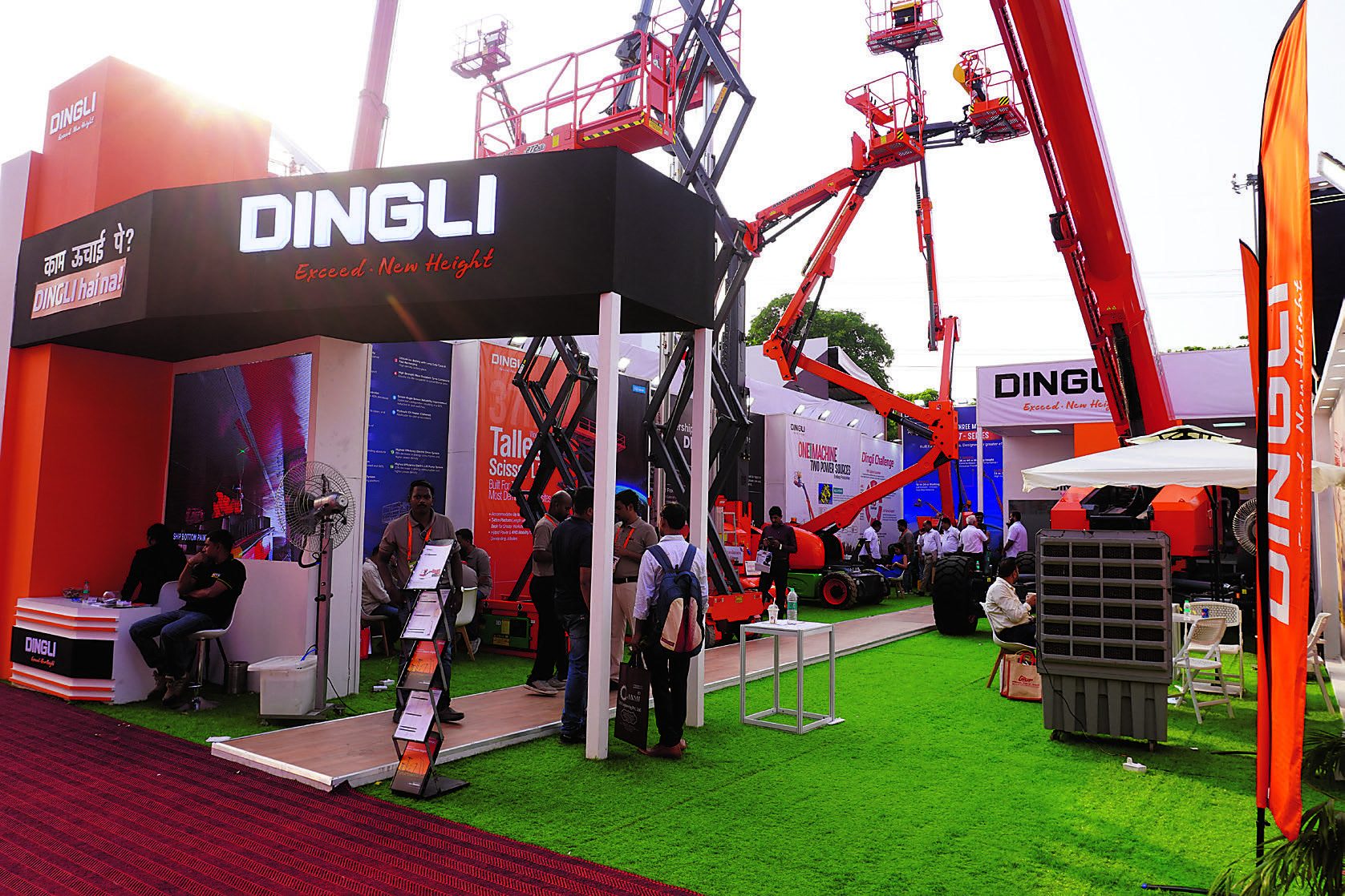 Dingli AWP exhibition stand at bauma CONEXPO INDIA