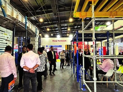 Paras Chowatia, Managing Director, Sharp Ply Group, with formwork systems