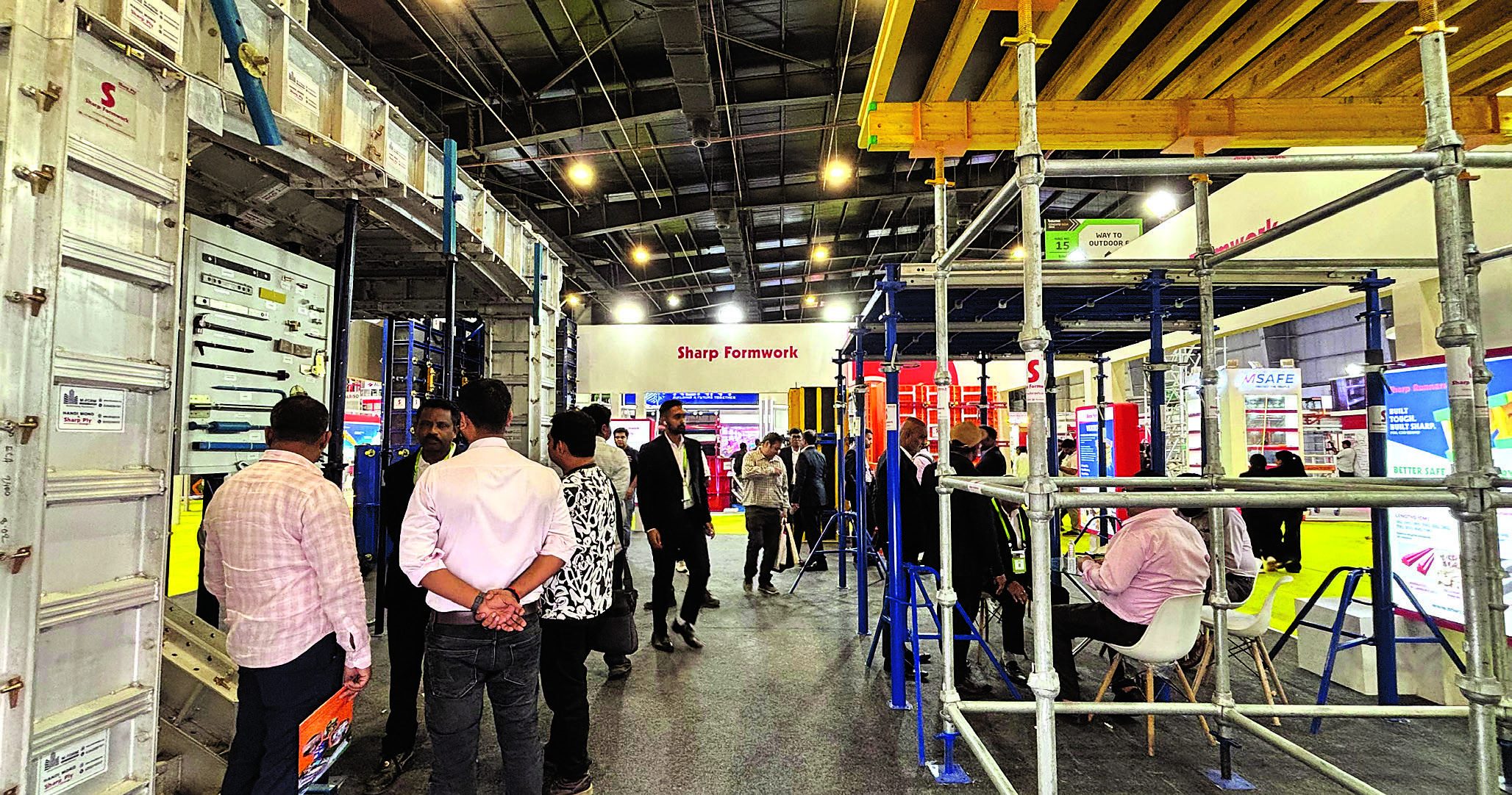Paras Chowatia, Managing Director, Sharp Ply Group, with formwork systems