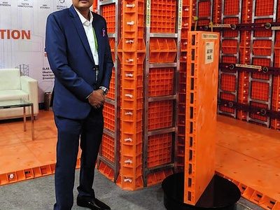 Raahul Sancheti with PLASTOFORM plastic formwork panels