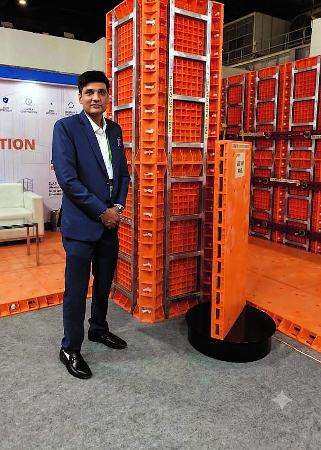 Raahul Sancheti with PLASTOFORM plastic formwork panels