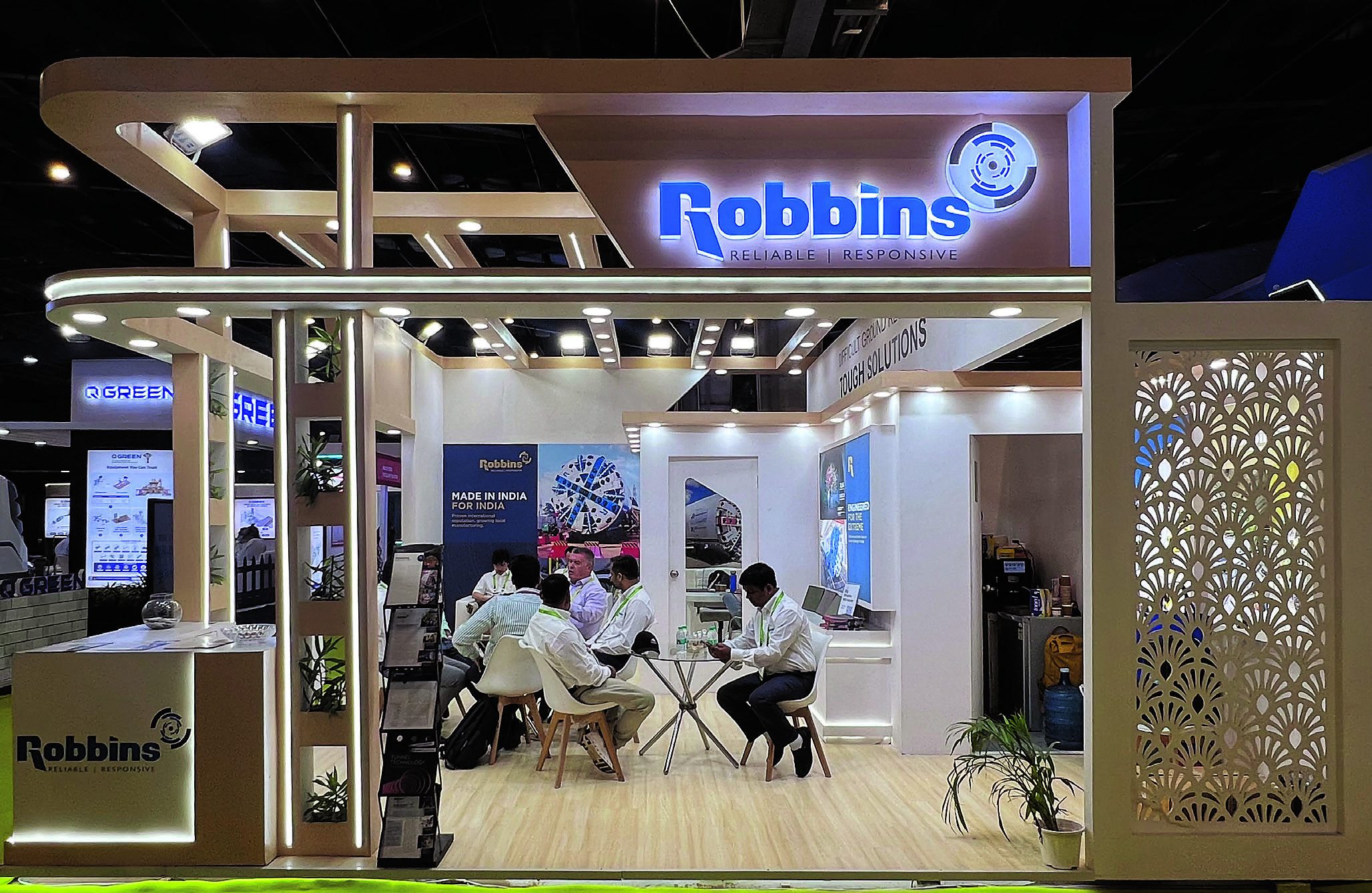 Robbins exhibition stand at bauma CONEXPO INDIA