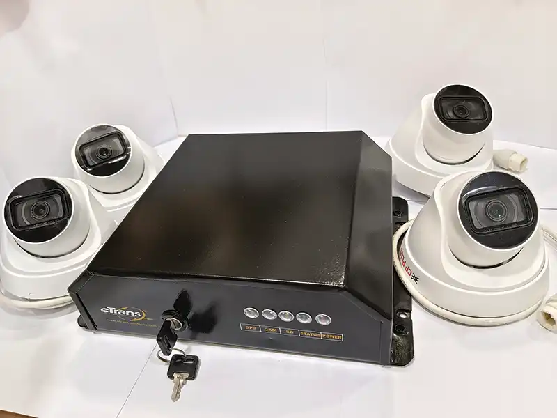 eTrans NVR-IP based camera video surveillance system