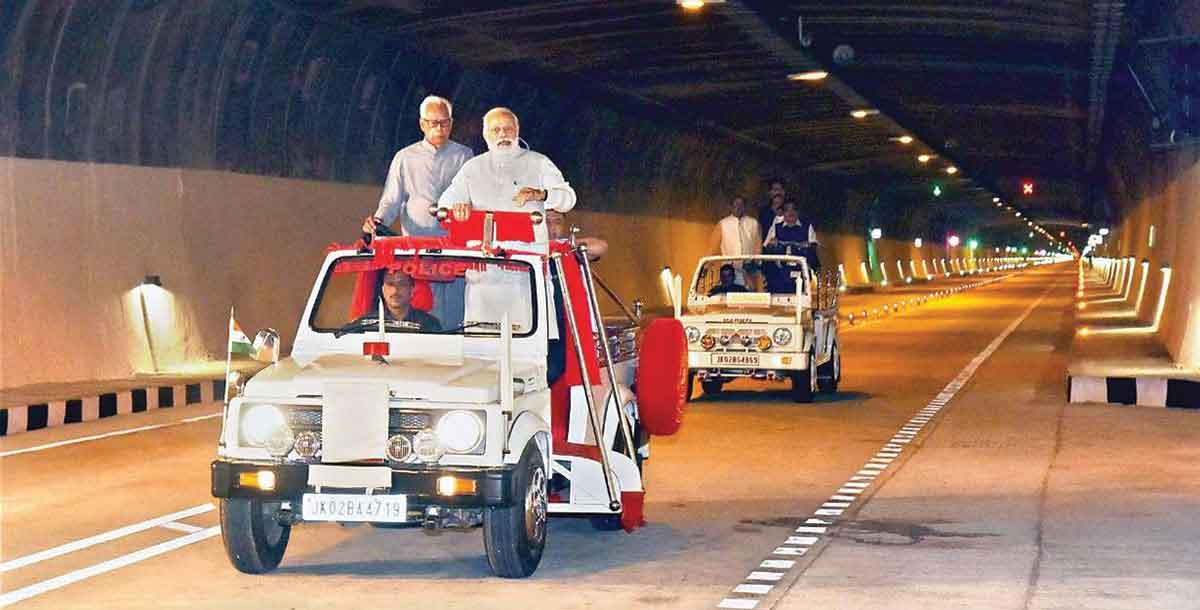Indias longest highways tunnel
