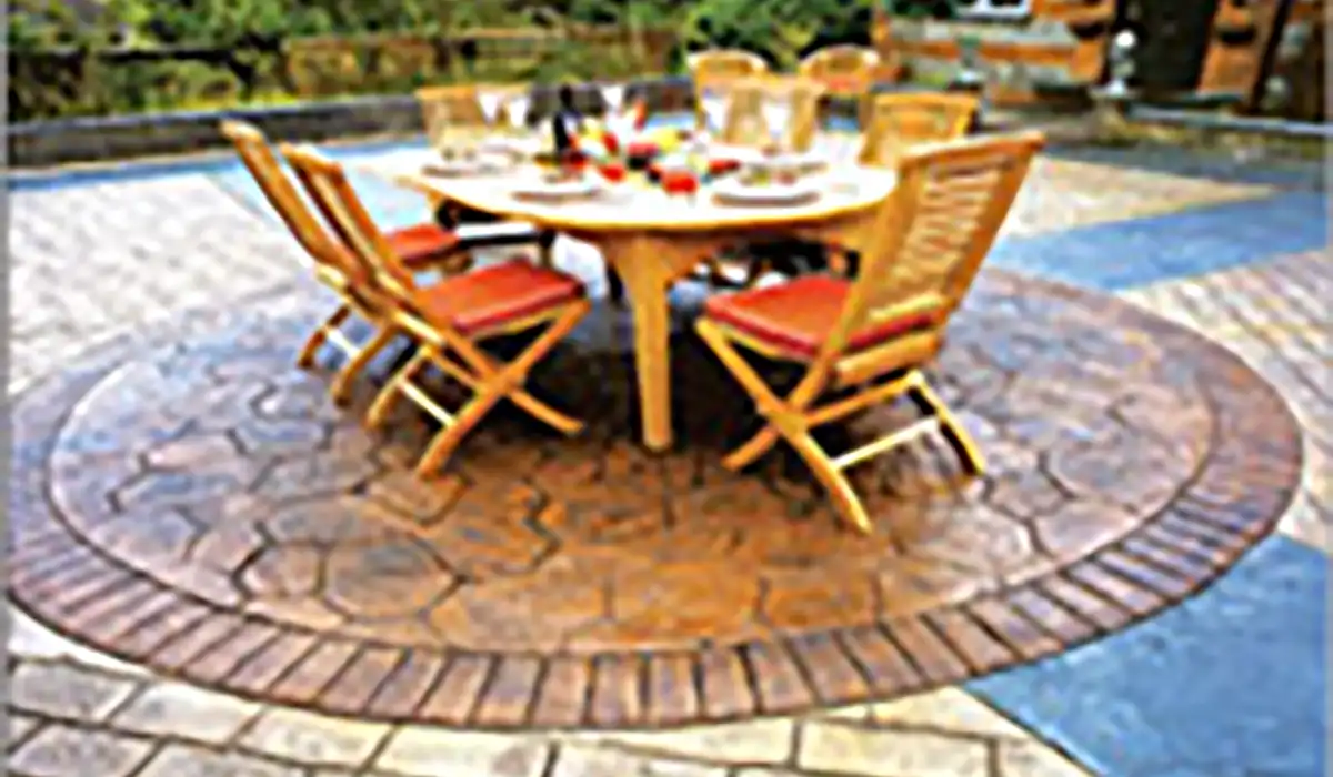 Stamped Concrete Stamped Concrete is color