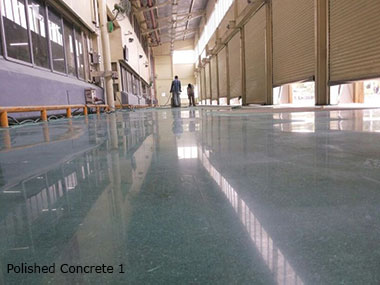 Polished concrete system