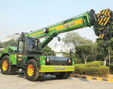 Escorts Pick & Carry cranes serving Metro Rail projects across India