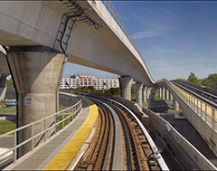 elevated rail line