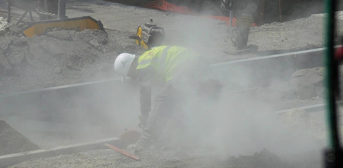Construction dust can seriously damage the health