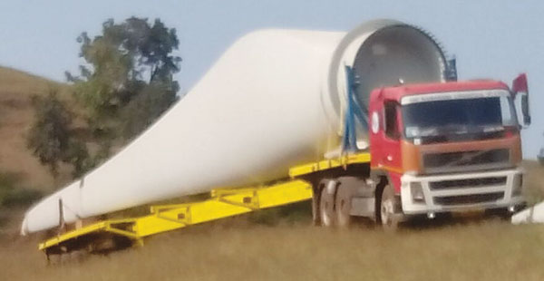 Extendable Trailer for Wind Mill Blade