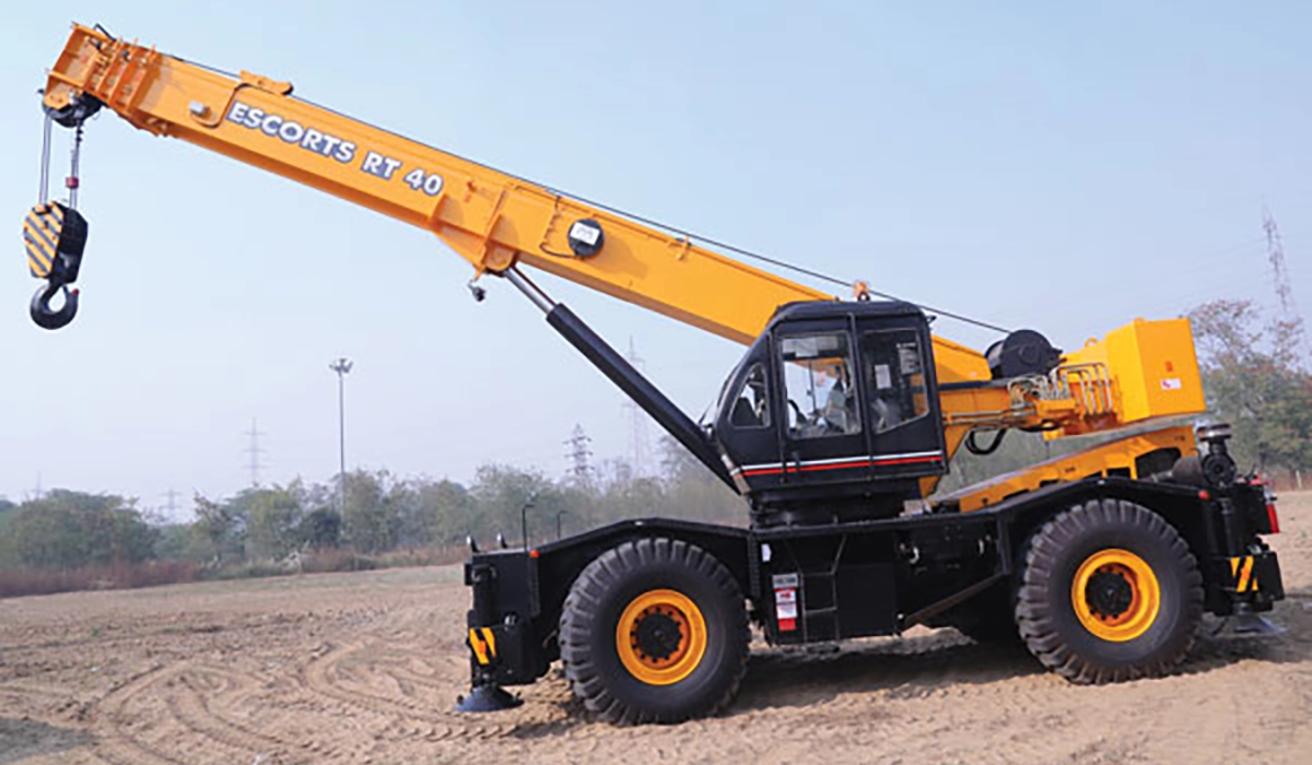 Crane Escorts Rough Terrain Crane