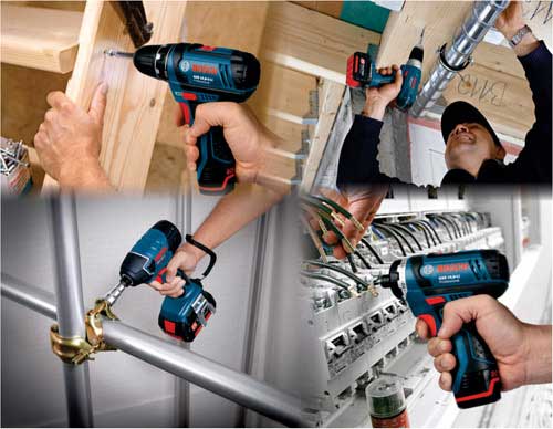 Bosch Cordless Power Tools With Lithium-Ion Technology