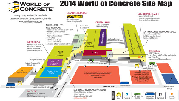 woc 2014 Site Map