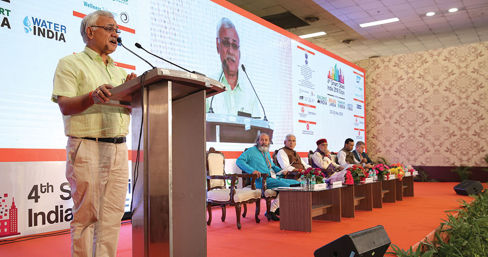 Shri Durga Shanker Mishra Secretary, Ministry of Housing and Urban Affairs at the 4th Smart Cities India Expo 2018