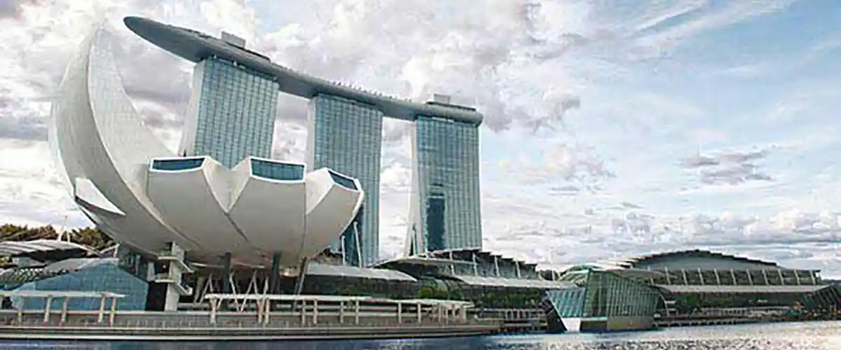 View of ArtScience Museum at Marina Bay Sands
