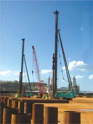 machinery in piling