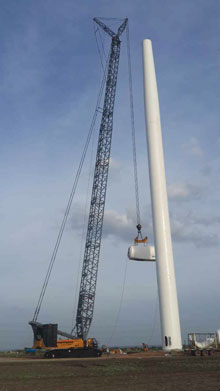 90m Tower Nacelle Erection