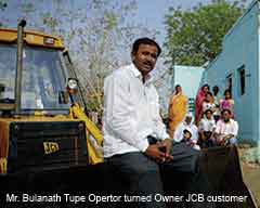 Bulanath Tupe JCB customer