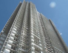 Layher Scaffolding for High-Rise Construction