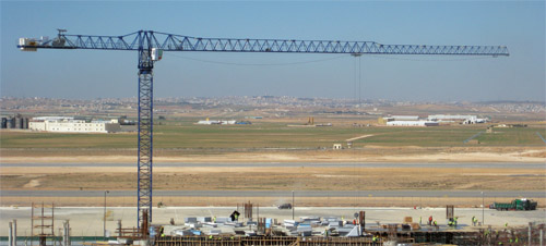 Linden Comansa Cranes at Jordan Airport