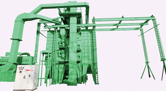 Blasting Machine For Heavy Fabricated Structures