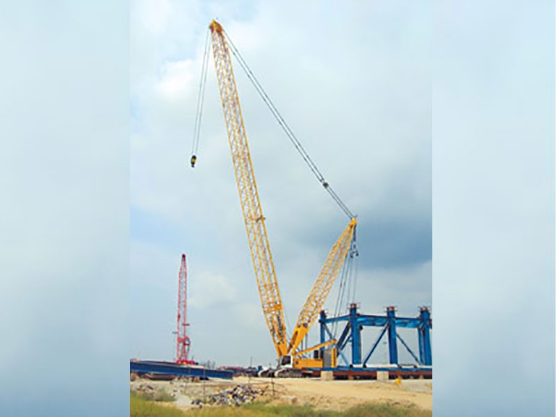 Liebherr Crawler Crane LR 1300 At Thermal Power Plant Construction in Chandigarh, India