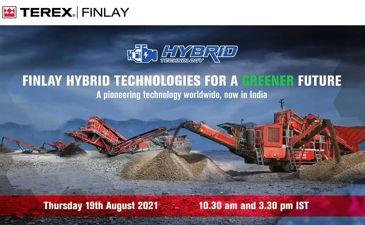 Terex Finlay is hosting a webinar announcing the launch of 'Hybrid' machines