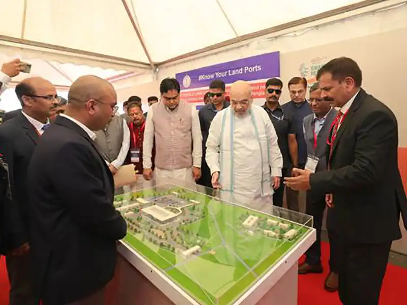 Amit Shah Constructed by the Land Port Authority of India