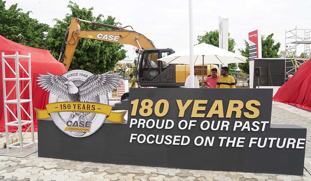 CASE India celebrates its 180th Anniversary and launches new Earthmoving & Road Construction equipment at Excon